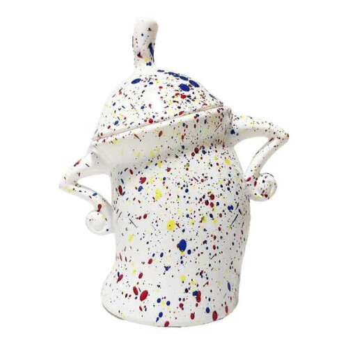 Ceramic food storage jar with lid 1.5L