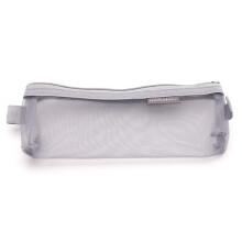 Mesh pencil case gray multiple colors