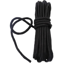 Nylon satin trim cord 6mm black 10 meters