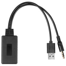 Autós vezeték nélküli Bluetooth modul zenei adapter kiegészítő vevő Aux Audio USB3.5mm Jack E90E-hez