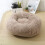 Monk cat pillow soft soothing dark gray 4