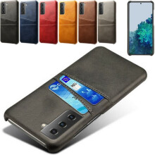 Samsung Galaxy S21 case with card holder - Red