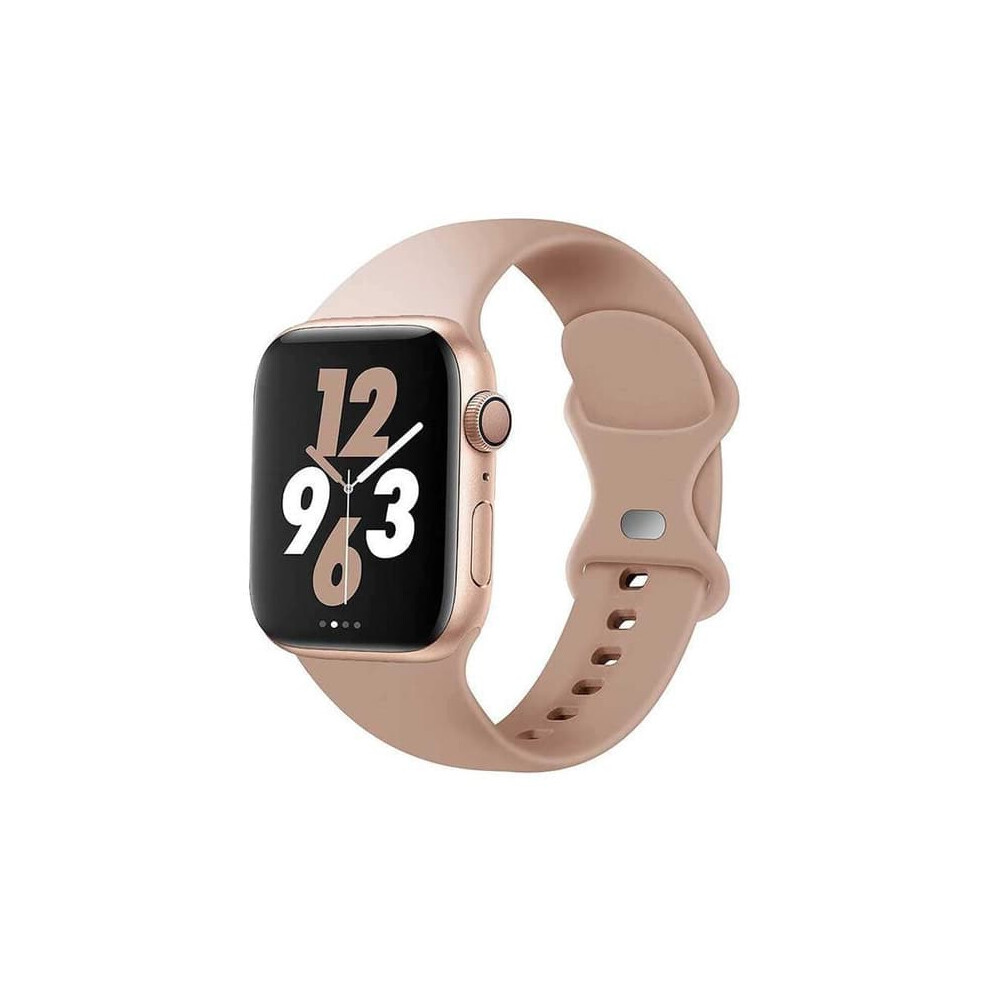 Apple Watch Compatible Silicone Bracelet 42/44/45/49 Beige 962125379525