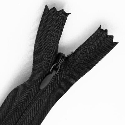 Black Hidden Zipper No. 3 50cm