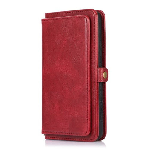 Capa carteira vermelha compatível com Samsung Galaxy S22 Plus