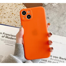 Silicone iPhone Case Orange One Size