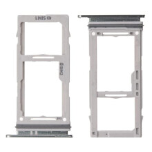 Samsung Galaxy S10 dual SIM card holder silver