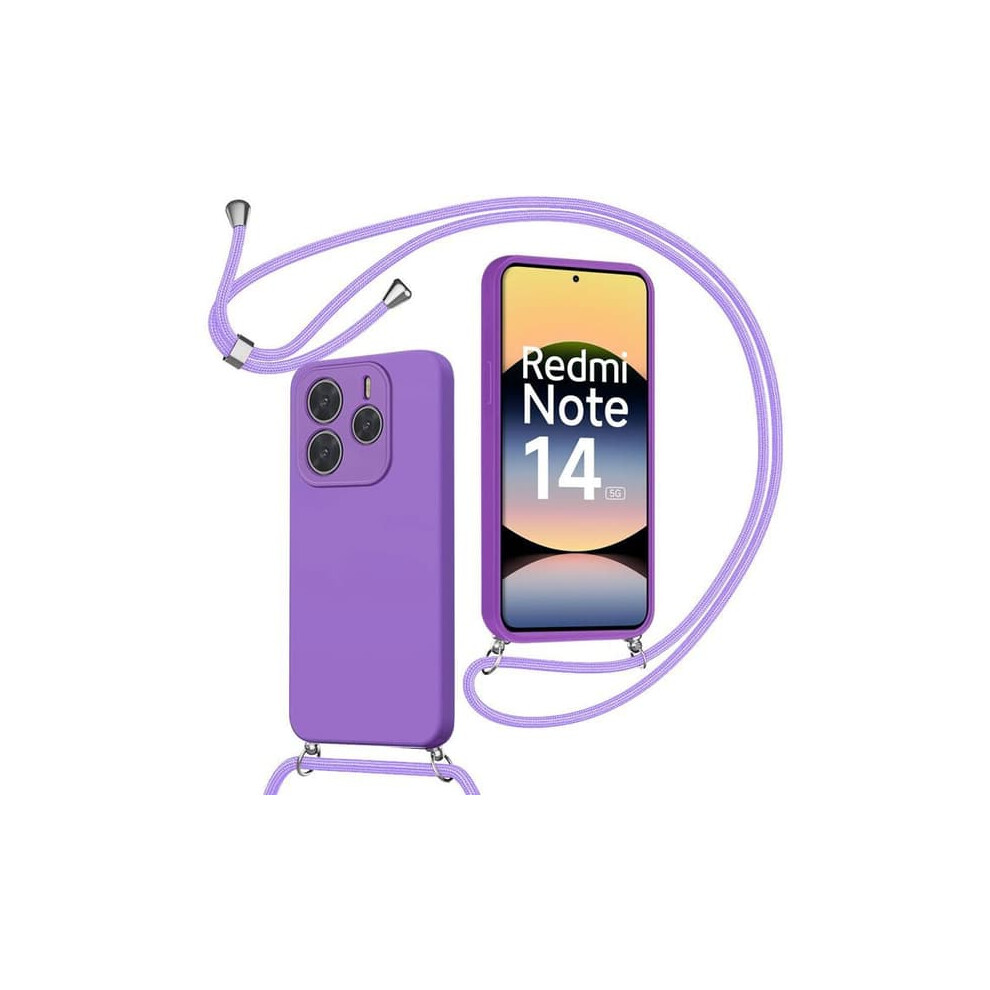 Xiaomi Redmi Note 14 5G Case Soft Silicone Purple 962125378856