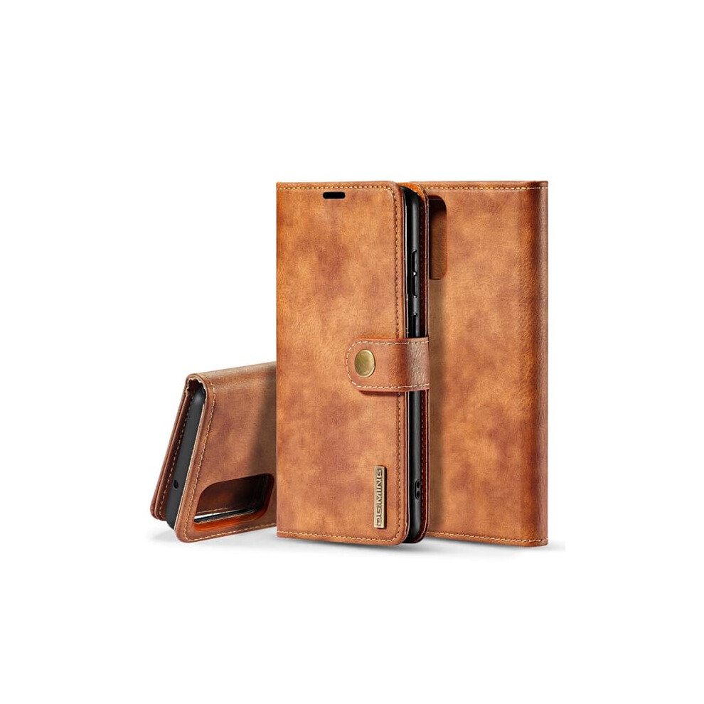 Dg.ming Magnetic Wallet Case For Samsung Galaxy S20 - Brown 962125379327