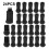Knitted Chair Leg Socks Black 24pcs 1