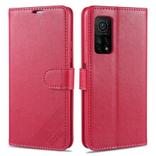 Kompatibel mit Xiaomi Mi10T Pro – Brieftaschenhülle (AZNS) Rot