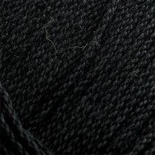 Mercerized Cotton Crochet Yarn Black 12/6