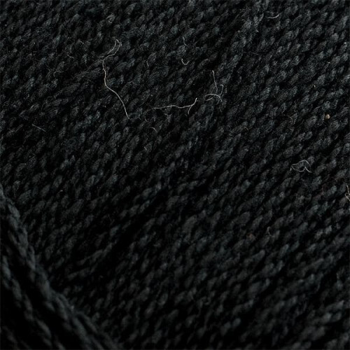 Mercerized Cotton Crochet Yarn Black 12/6