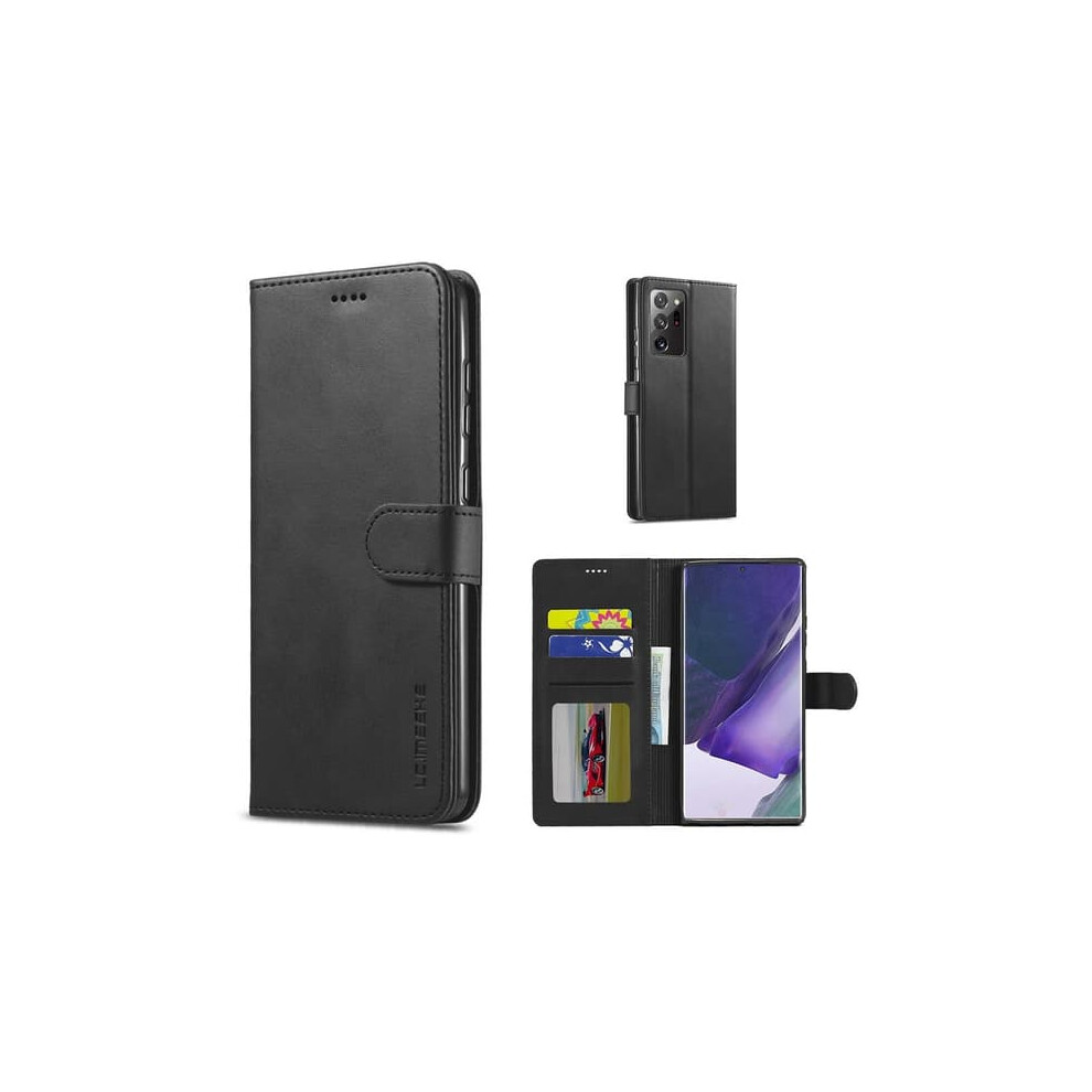 Lc.imeeke Leather Case For Samsung Galaxy Note 20 - Black 962125388435