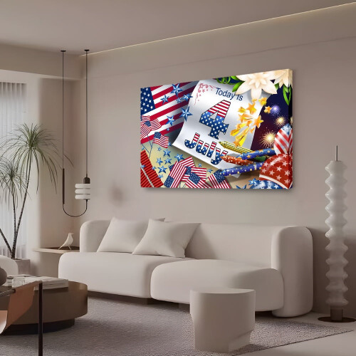 Independence Day Canvas Poster 12x18 inch 2