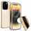 Capa dupla magnética inteligente - compatível com iPhone 14 Pro Max, dourada 1