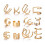 Fake Helix Ear Cuff Gold 12-Pack 1