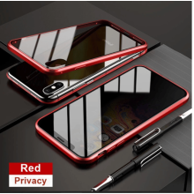 Privacy Magnetic Case for iPhone 13 Red