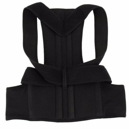 Posture Vest Black Adjustable XXL