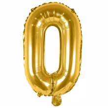 Gold Letter Balloon O 80cm