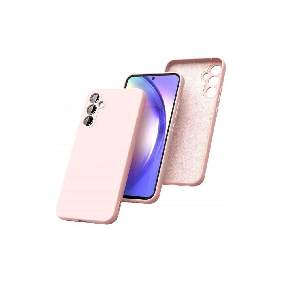 Samsung A14 4G/5G Matte Rubber Case With Camera Pink 962125384352