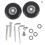 Luggage Bag Wheel Replacement Kit Axles Black 45 mm 1