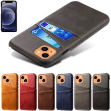 iPhone 13 mini card holder case with charging port - Red