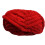 Chenille yarn for crocheted blankets supersoft red 1