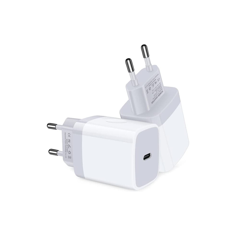 Usb-C Pd 20W Mini Fast Charger For Iphone 11Â16 (2 Pcs) 962029687856
