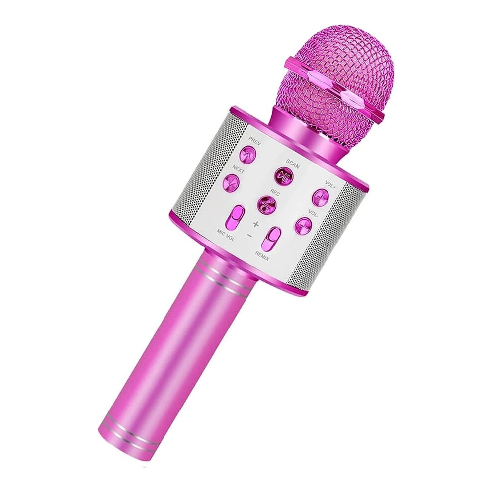 Karaoke Microphone With Speaker And Bluetooth Pink 962125382532
