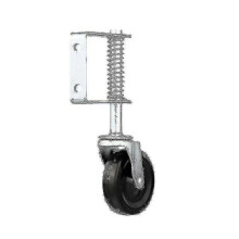 4-inch heavy duty rubber gate wheel black 1 pc