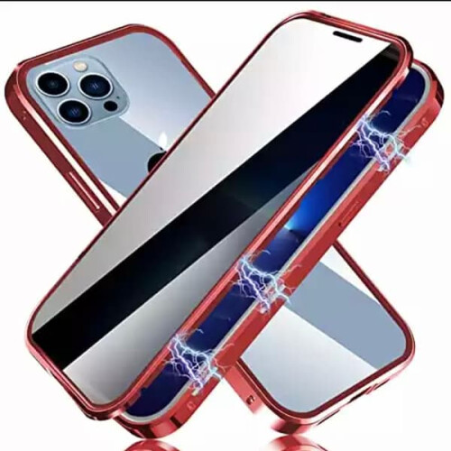 iPhone 14 Pro Max magnetic double-sided case red