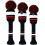 Golf Headcover Knitted Pom Design 3-Pack 1