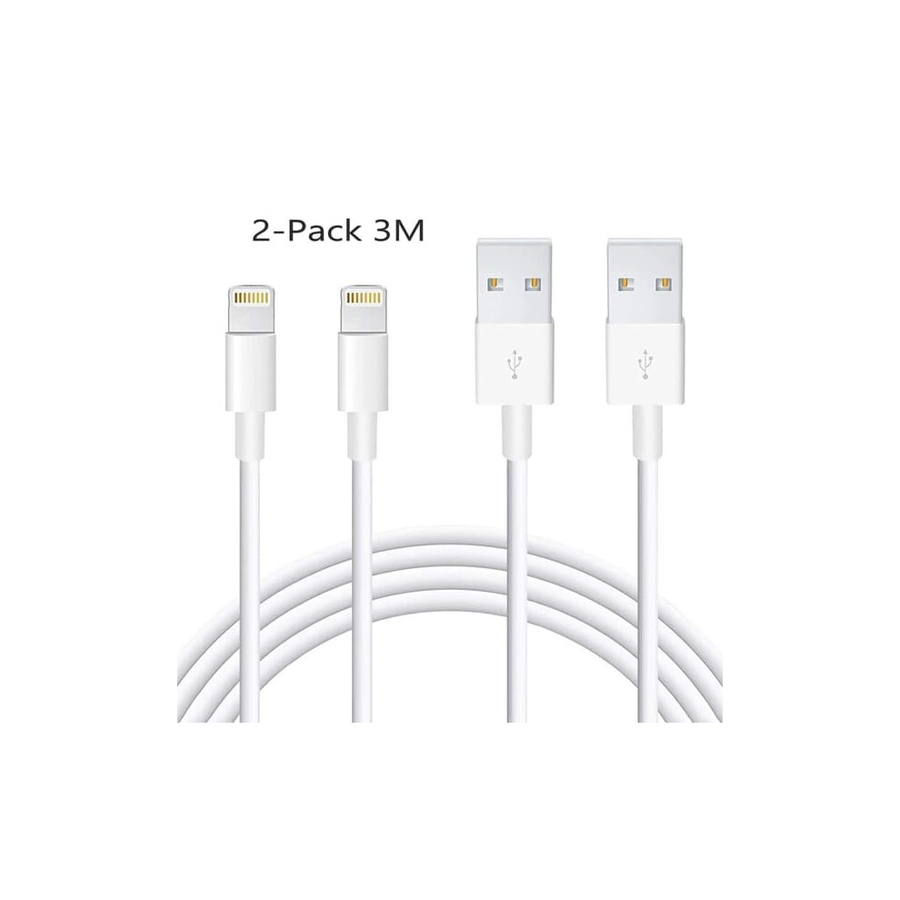 Lightning Charging Cable Compatible With Iphone 3M 2-Pack 962029696858