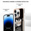 Capa compatível com iPhone 16 Pro com mármore eletrodepositado e design IMD de dupla face com padrão de crescimento natural. 3