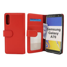 Skimblocker wallet case for Samsung Galaxy A70 red