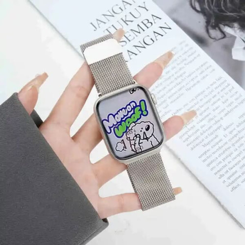 Milanese Loop Apple Watch Bracelet Silver 40mm-45mm 1