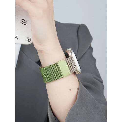 Milanese Loop Apple Watch Bracelet Silver 40mm-45mm 2