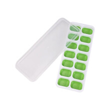 Tráidire Ciúb Oighir Silicone 14-Eangach Cearnógach le Frithdhíonacht Doirteadh
