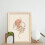 Minimalistisk parkonstposter beige 30x40 cm 5