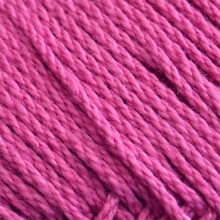 Mercerisé câblé 12/6 fil crochet cerise taille unique