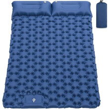Self-inflating camping mattress navy double pad