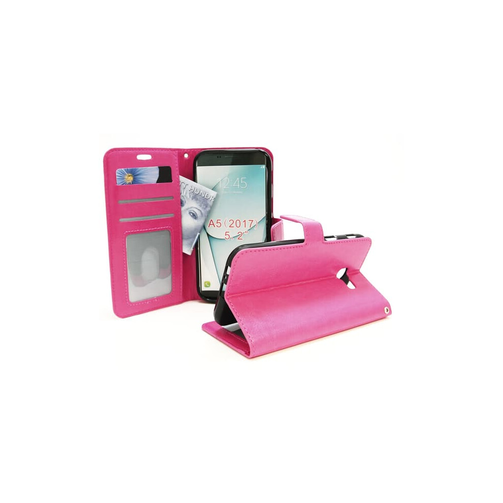 Crazy Horse Wallet For Samsung Galaxy A5 2017 A520f Hot Pink 962029697541