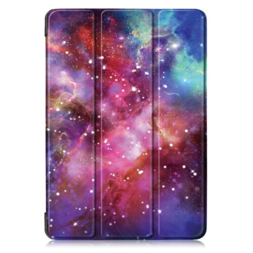 Capa dobrável tripla com estampa de céu estrelado, compatível com iPad de 10,2 polegadas (9ª geração, 2021). 1