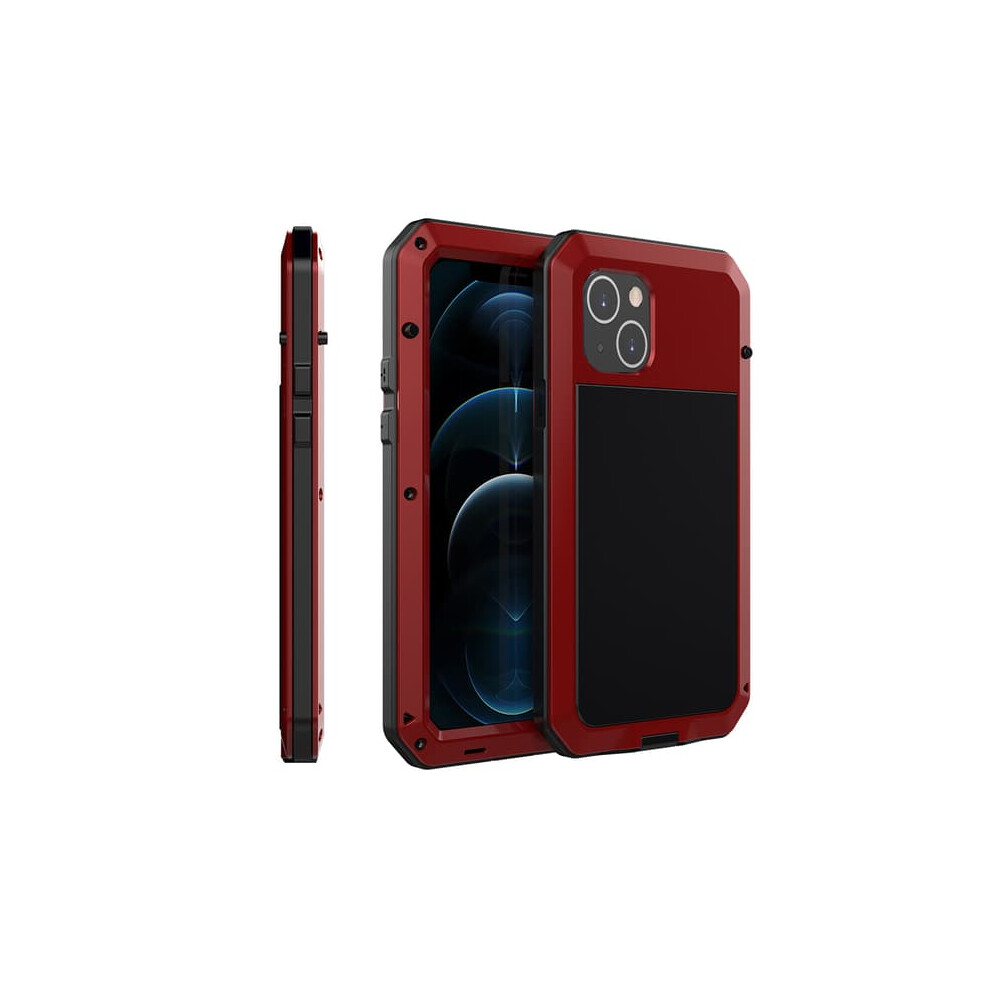 Iphone 13 Mini Heavy Duty 360 Aluminum Case Red 962029689362