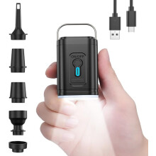 Mini Air Pump Portable Electric Type-C Rechargeable Black