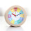 Off White Analog Alarm Clock Silent for Kids 5