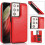 Samsung Galaxy S21 Ultra PU leather case red 1