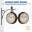 Retro Station Wall Clock Double-Sided 12 Inch 3