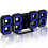 Digital Alarm Clock Black and Blue 1